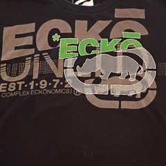 Ecko Unltd. Vintage Men’s L Black Graphic Rhino Crew Neck Cotton Tee