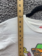 Supreme Pre-Shrunk Molotov Kid Short Sleeve Graphic T Shirt White Mens Size M