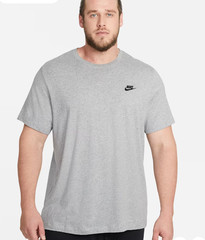 Nike Men’s Sportswear Club T-Shirt Crewneck Black NWT AR4997-014 Sz S/M/L/XL/XXL