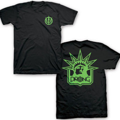 Prong band 2 sides BLACK T-shirt short sleeve All sizes S to 345XL