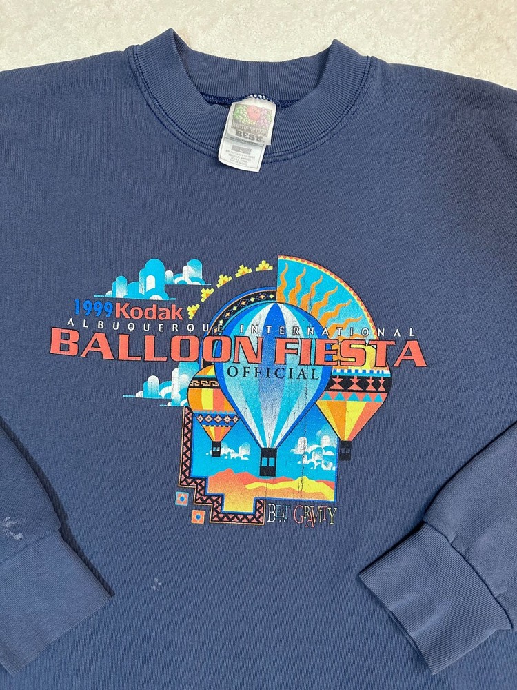 Vintage 1990s 1999 Albuquerque New Mexico Balloon Festival Official T-Shirt, L