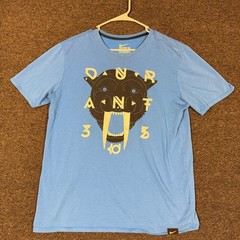 Nike Kevin Durant KD Sabertooth Tiger Blue Dri-FIT Graphic T-Shirt Mens Large