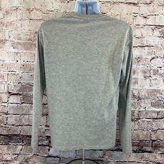Oakley Men’s Gray Long Sleeve Big Logo Graphic Print Regular Fit T-Shirt Medium
