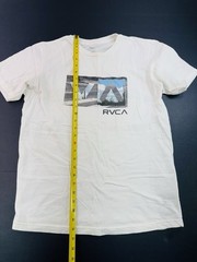 RVCA Men’s White T-Shirt Regular Fit Mens Size Medium Balance Of Opposites