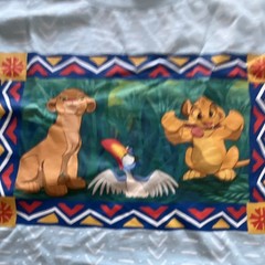 Disney The Lion King Simba & Zazu Graphic Blue 2X Crew Neck Short Sleeve T-Shirt