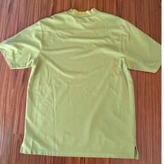 Tommy Bahama 18 Golf Mens Shirt L Cotton Yellow Short Sleeve Turtle Neck RACK
