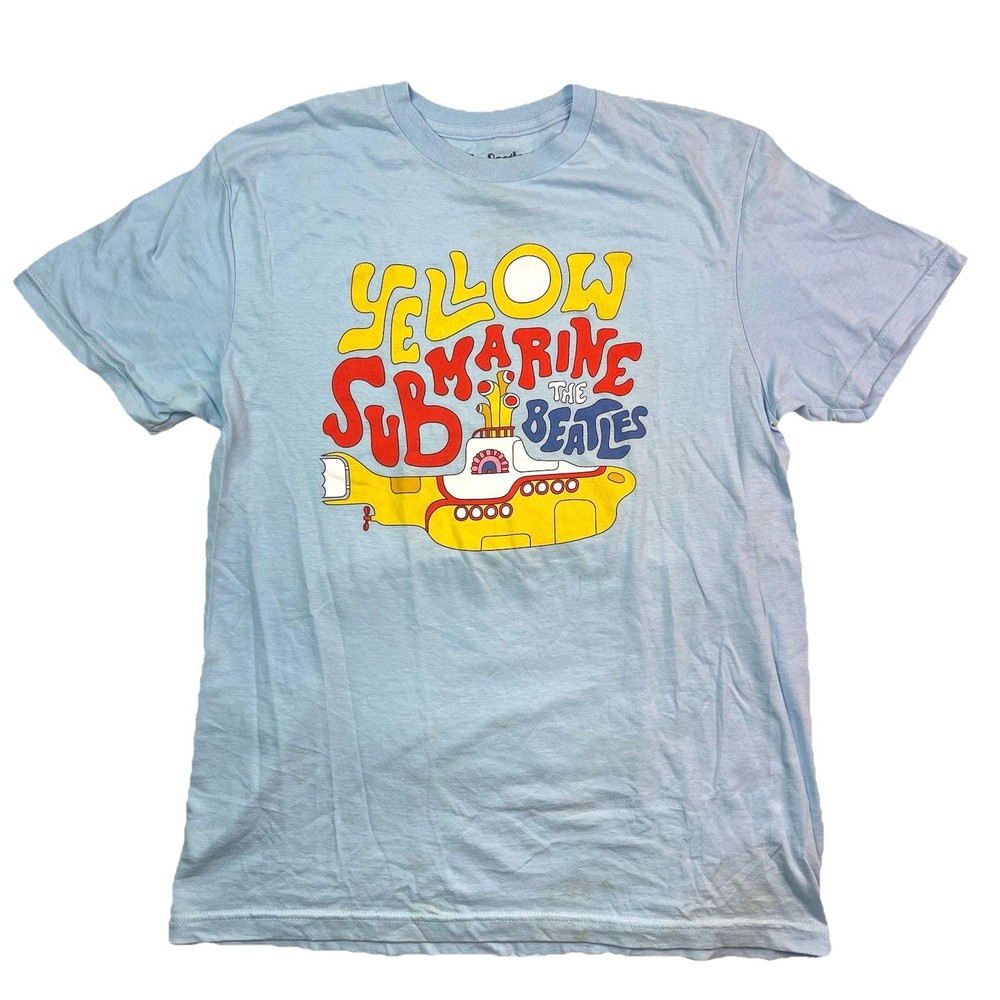 The Beatles Yellow Submarine 2023 Licensed Graphic Sky Blue T-Shirt Men’s M