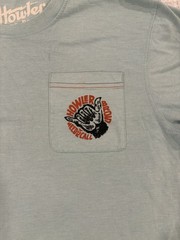 Howler Bros Heed the Call Pocket T Shirt Blue Graphic Short Sleeve Mens M