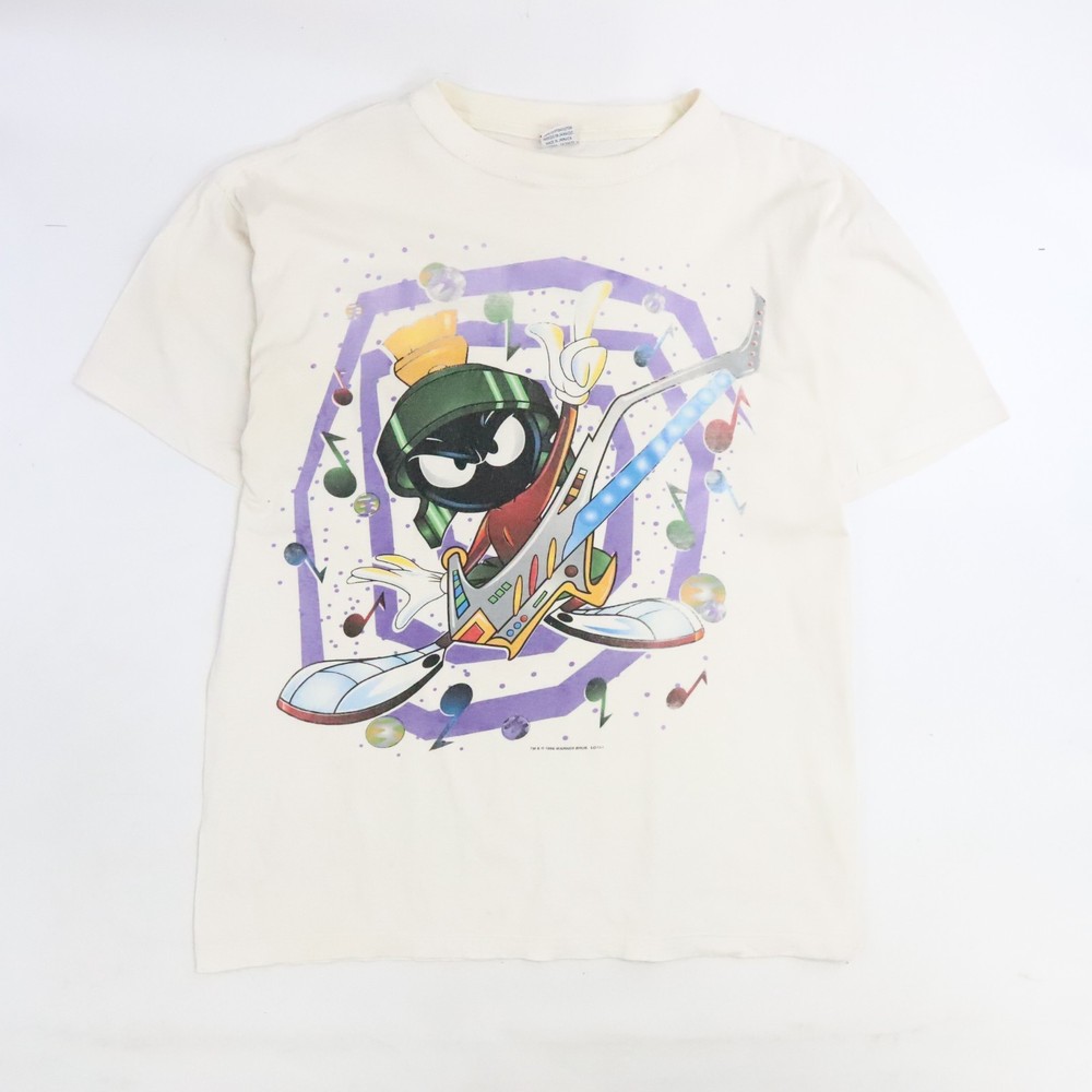 Vintage Marvin The Martian Guitar Warner Bros T-Shirt Size Large 1996