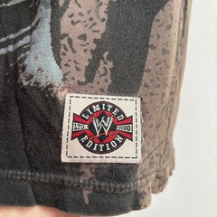 WWE Limited Edition T Shirt Mens L Made in USA Grunge Distressed Fists Brown