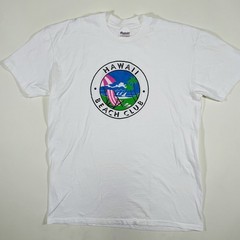 1980s Hawaii Beach Club Vintage T-Shirt Single Stitch Stedman White Size XL
