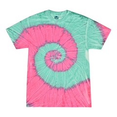 Colortone Tie Dye T-Shirt Unisex Rainbow Vibrant Cotton Tee S M L XL 2XL-5XL New