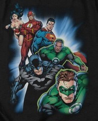 Justice League Of America “Heroes Unite” T-Shirt – Regular or Tank – to 6X