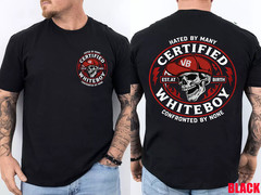 CERTIFIED WHITEBOY Street Skull 2 Sided T-Shirt Menswear Streetwear