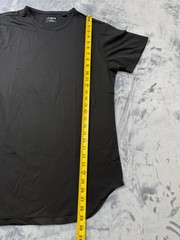 Cuts Clothing Crew Elongated Fit T-Shirt Men’s Large Black Pyca Pro