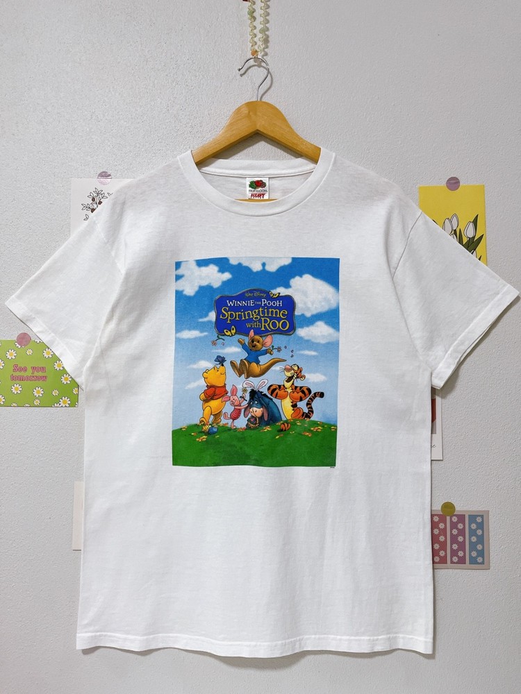Disney Winie the Pooh Springtiem With Roo Promo T-Shirt Y2K Size L