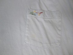 Greg Norman Shirt Mens 2XL Light Blue Pocket Tee Short Sleeve Crew Neck Cotton