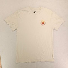 Hang Ten Casual Short Sleeve Crew Neck T-Shirt Mens Size Medium M Off White