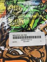 New SUPREME New York Molotov Tee Ash Gray Men’s Small S/S 2019