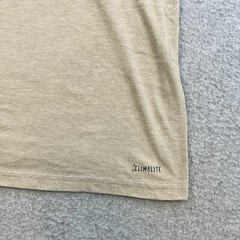 Adidas Go To Tee Mens Small Beige Short Sleeve Graphic Pullover Casual Adult