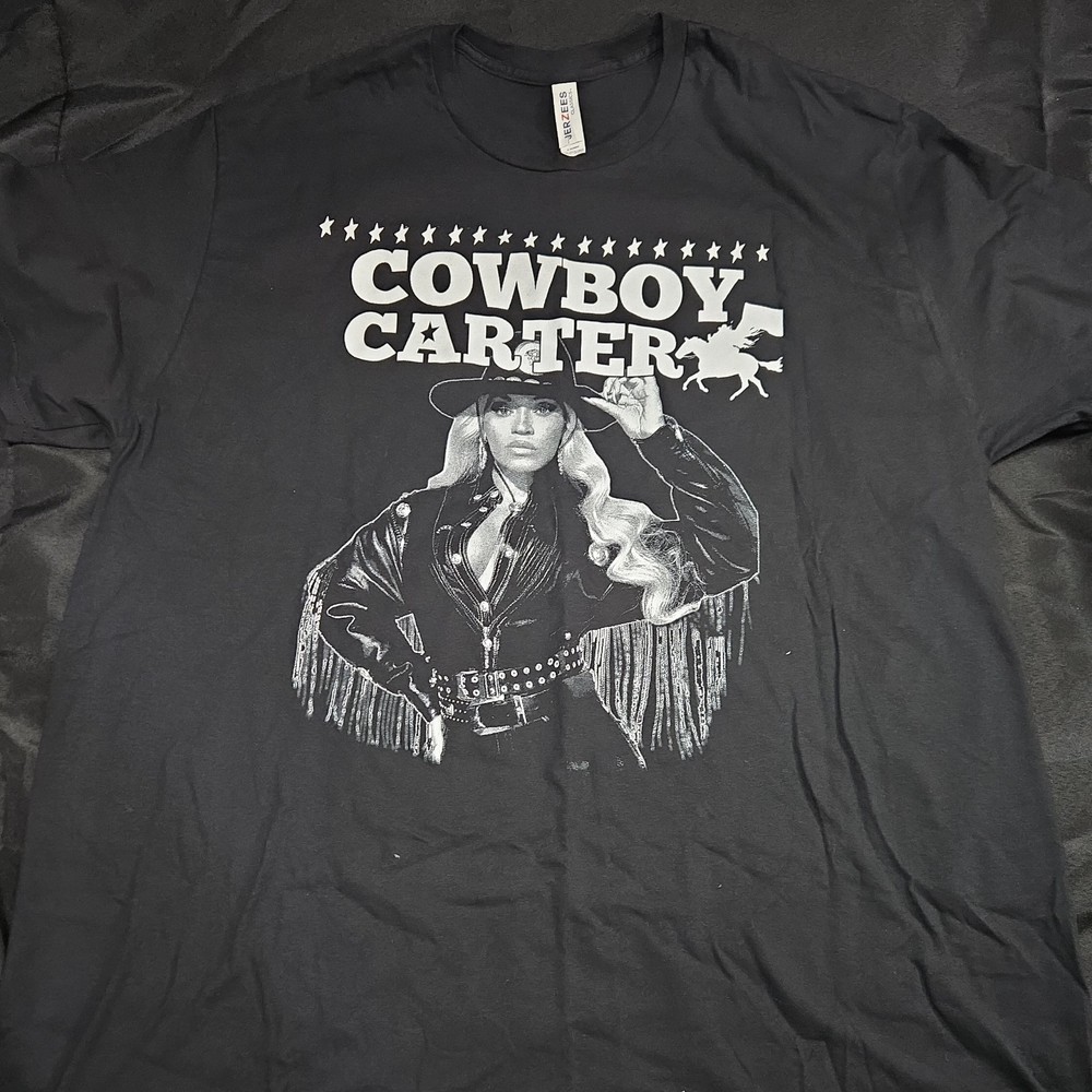 Jerzees Classics Cowboy Carter Rodeo Chitlin’ Circuit Black Men’s 2XL T-Shirt