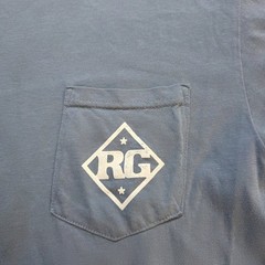 Riley Green Different Round Here Tour Shirt Men M Blue Comfort Colors Pocket Tee