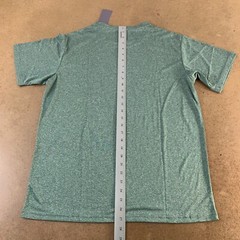 AKAWOOKO Men’s Size Large Green Heather Short Sleeve Crew Neck Athletic Tee NWT