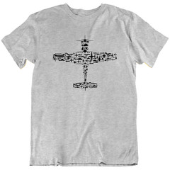 Aviation T-Shirt Fighter Jet Airplane Pilot Gift Military Aircraft Graphic Tee