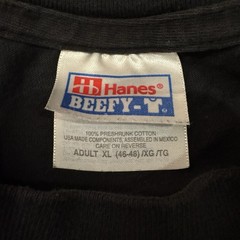 Hanes Beefy-T Mike Tyson Tyson Gear “Be Real” Double-Sided Black Tee XL