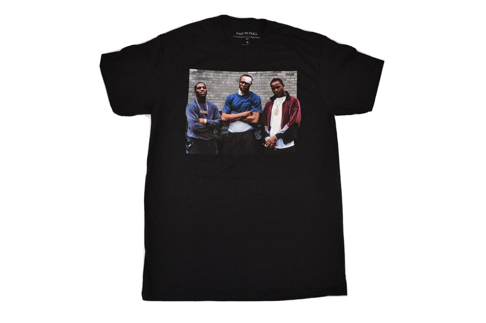 Paid In Full Mens Movie Scene Calvin, Ace, Mitch Black Tee Shirt New S, M, L, XL