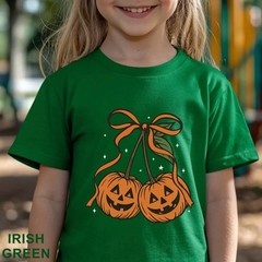 Pumpkin Cherries Autumn Girly Shirt, Halloween Pumpkin Shirt, Fall Theme, 203650