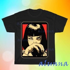 New Pulp Fiction Mia Men’s Black T-shirt Funny Size S to 5XL