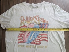 Rolling Stones Steel Wheels Tour 89 T Shirt Mens Large White Graphic Band Tee…