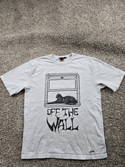 Vans Taka Hayashi Perched T Shirt Small Mens White Short Sleeve Distressed