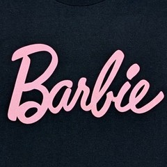 Barbie Mens Black Graphic Tee Short Sleeve T-Shirt