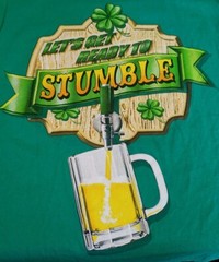 Gildan Ultra Cotton T-Shirt Mens S Green St Patrick’s Day Short Sleeve Beer