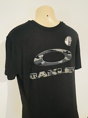 NWT Oakley Mens Ellipse Camo T Shirt Black Logo Ohydrolix Material Size Large