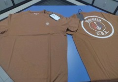2 Official Licensed Beretta Tabacoo Brown Circle T Shirt Gun Pistol UK M / US S