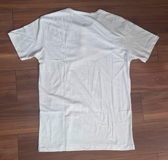 True Classic White Henley Shirt Short Sleeve Cotton Poly Blend Men Size MED NEW