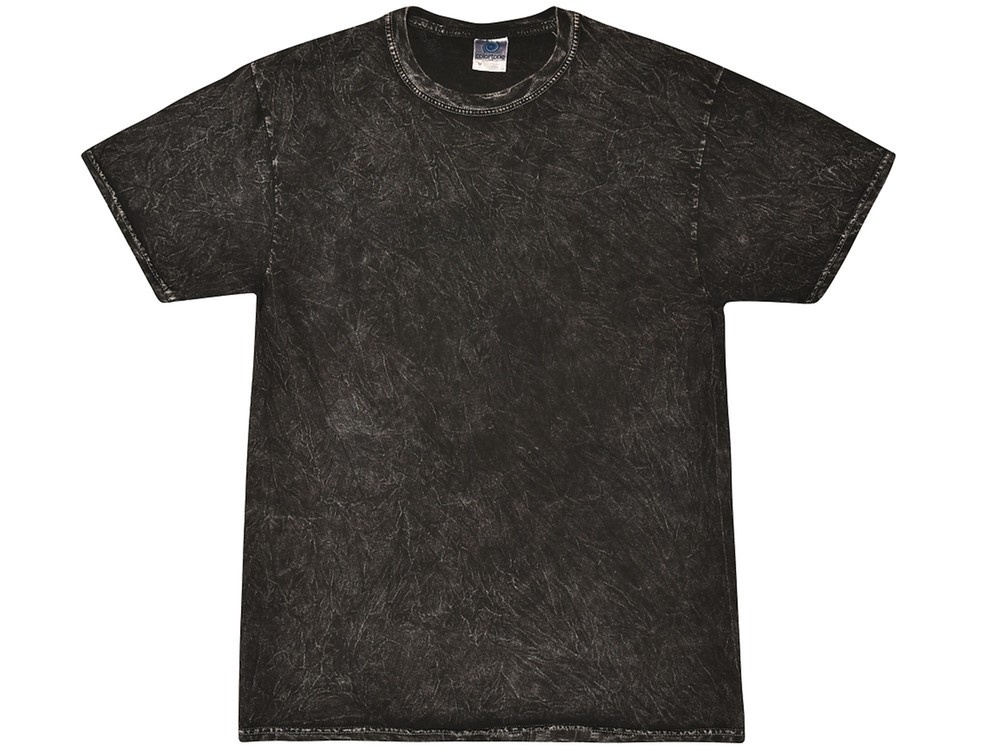 Vintage Mineral Wash Black T-Shirt Adult S – 3XL Short Sleeve 100% Cotton