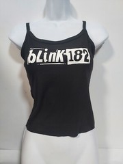 Blink 182 Crop top Vintage Logo Blink 182 shirt Blink 182 Tank top Hand Cropped
