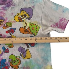 Liquid Blue Psychedelic Mushroom Spiral Tie Dye T Shirt Large Boho Rave Festival