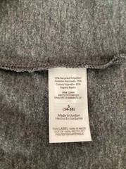 ATHLETIC WORKS DRIWORKS TRI-BLEND Charcoal Gray Heather Tank Sz S*