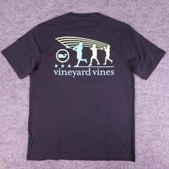 NWT Vineyard Vines SS Lacrosse Wind Up Pkt Tee Jet Black Men’s Small RV $35 NEW!