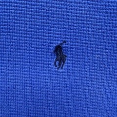Polo Ralph Lauren Thermal Shirt Waffle Knit Regular Fit Large Blue Pony Logo