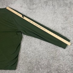 LL Bean Henley Shirt Mens XXXL Merino Wool Blend Slightly Fitted Olive Green 3XL