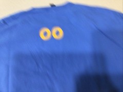 2 XXL “NOVESKE CHAINSAW” Tshirts, Blue, Gilden Shirts, Blue