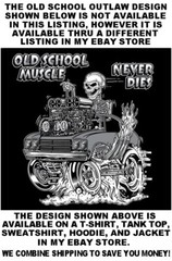 1966 1967 Hot Rod Muscle Car Outlaw Gasser Drag Race Cartoony Skeleton T-shirt