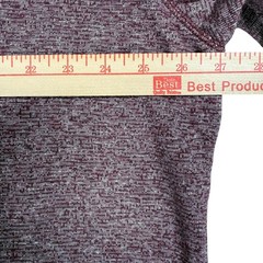 Cremieux XXL Henley Shirt Men’s Long Sleeve Maroon Heather Casual KnitPullover