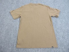 Puma Shirt Mens Small Brown Tan Block Nylon Pocket Outdoor Performance Tee